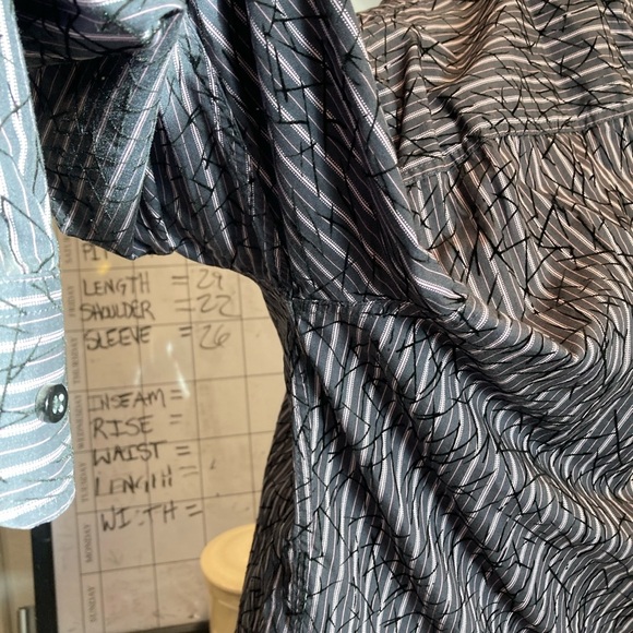 Pronto Uomo Blue Label Shirt Casual Button Down with Striped Design Blue Mix - Picture 7 of 13